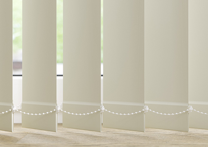 Trinity (FR Blackout), Rice Paper - Vertical Blind Slats - Image 3